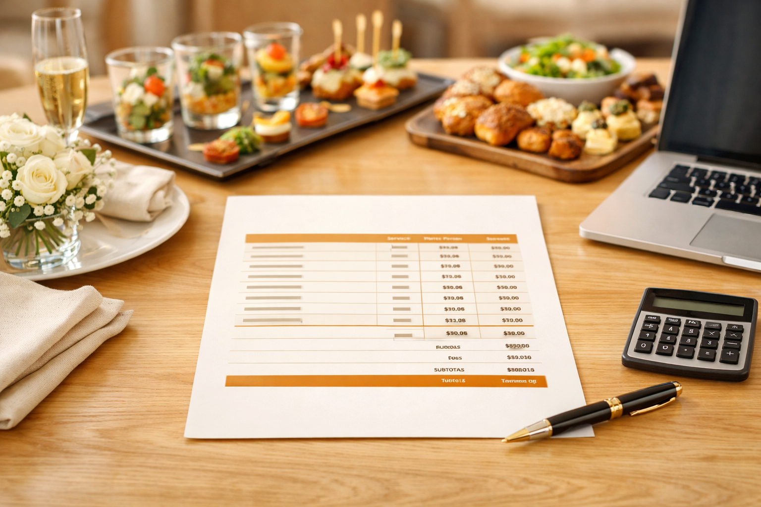 Exemple de Devis Traiteur : Modèles Mariage, Cocktail et Buffet